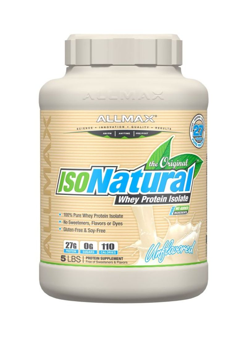 IsoNatural Pure Whey Protein Isolate Supplement