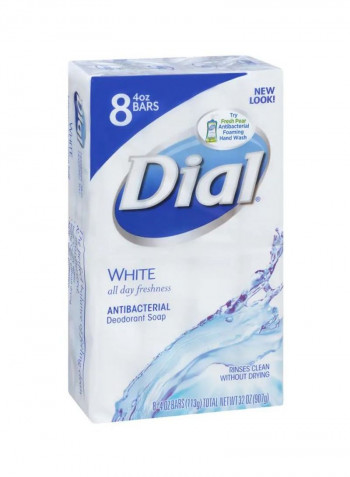 Pack Of 9 Antibacterial Deodorant Soaps Set White 4ounce