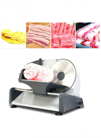 Electric Meat Slicer Grey/Silver 43 x 29 x 30centimeter