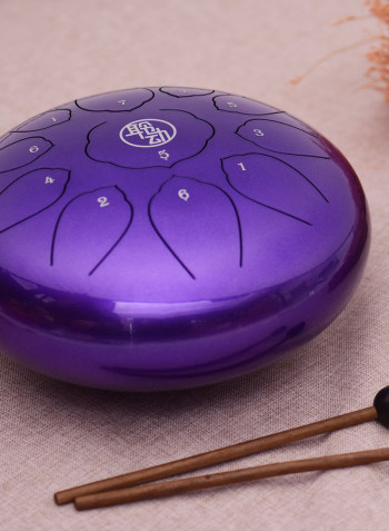 Acoustic Thumb Piano Kalimba Mbira Hollow-out Design (Purple)