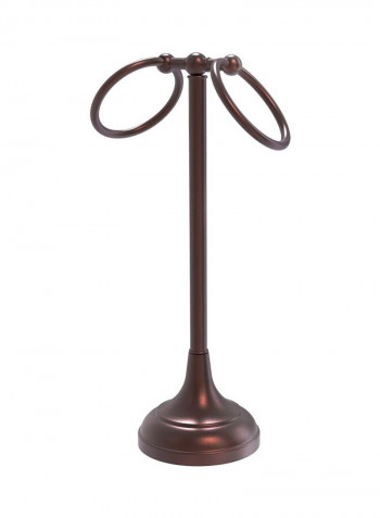 2-Tier Towel Holder Brown 5x20x5.5inch