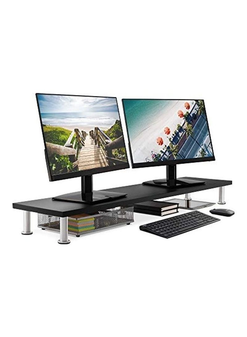 Dual Monitor Stand Black