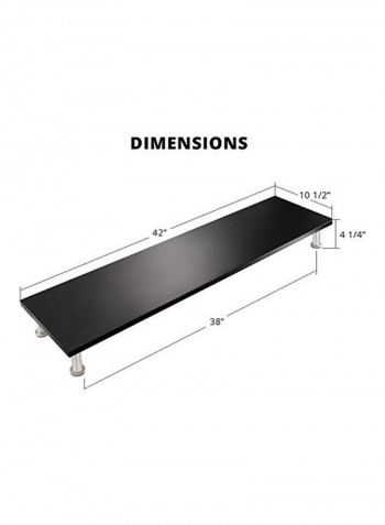 Dual Monitor Stand Black