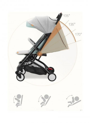 Baby Trolley Sit Lie Down Dual Use Portable Baby Stroller Lightweight Travel Baby Carriage