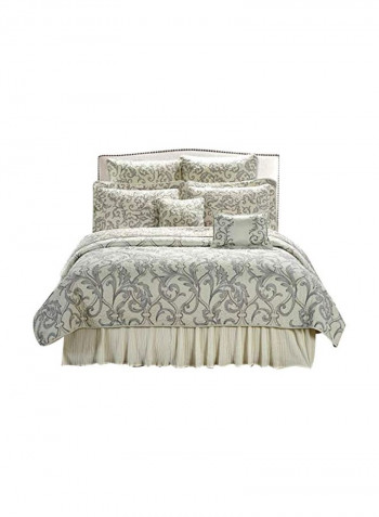 7-Piece Printed Microfiber Bedspread Set Polyester Marisol King