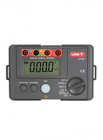 UT522 Digital Earth Tester Grey 160 x 100 x 70.5millimeter