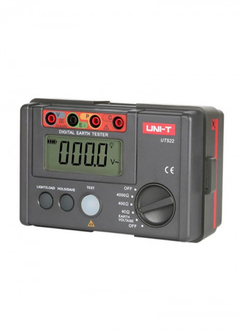 UT522 Digital Earth Tester Grey 160 x 100 x 70.5millimeter