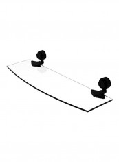 Venus Collection Glass Shelf Black/Clear 18inch