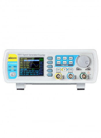 Dual-Channel Signal Generator Frequency Meter White