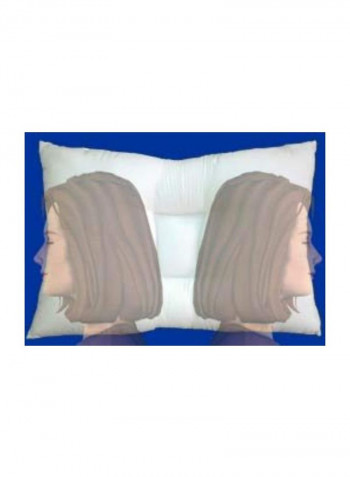 Linear Gravity Neck Pillow Polyester White Large