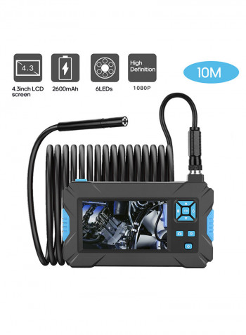 P30 Blue Hand-Held Endoscopes Industrial 4.3 Inch High-definition 1080P Display Screen Borescope 19.5 x 18.0 x 10.6cm blue