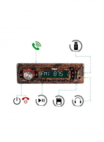 Camo Stereo Radio Head Unit Receiver PLMRDK18B Brown/Black