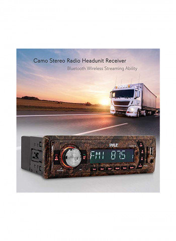 Camo Stereo Radio Head Unit Receiver PLMRDK18B Brown/Black