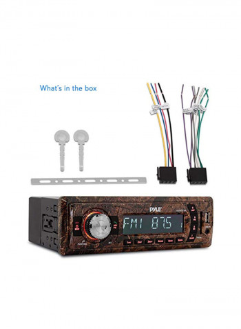 Camo Stereo Radio Head Unit Receiver PLMRDK18B Brown/Black
