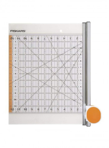 Rotary Ruler Combo White/Black/Orange 12inch