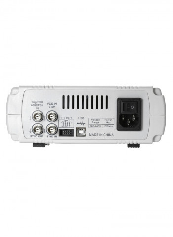 Dual-Channel Signal Generator Frequency Meter White