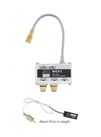 Acoustic Guitar Microphone And Patch Dual Pickup System