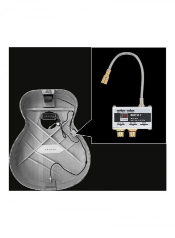 Acoustic Guitar Microphone And Patch Dual Pickup System