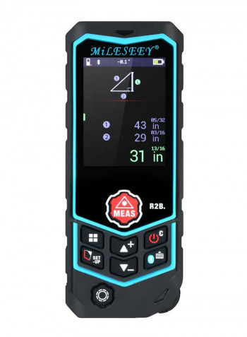 Bluetooth Rechargeable Laser Distance Meter Blue/Black 20.00X5.00X15.00centimeter