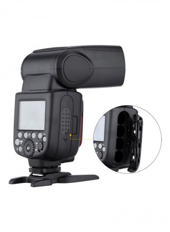 Wireless Master Slave Speedlite Camera Flash 19x5x7.5centimeter Black