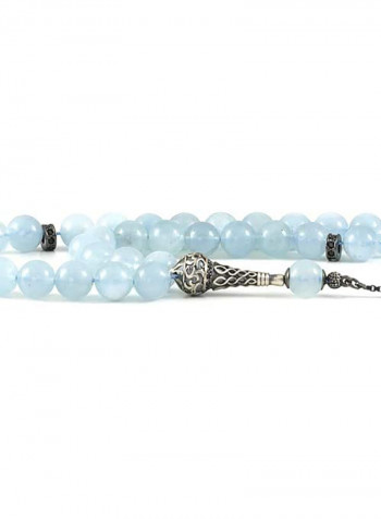 Islamic Prayer Beads Sebha Natural Aquamarine