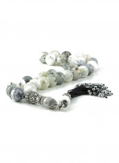 Opal Prayer Beads with Sterling Silver Components
