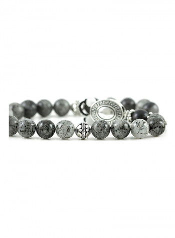 Tourmaline Worry Beads with Sterling Silver components