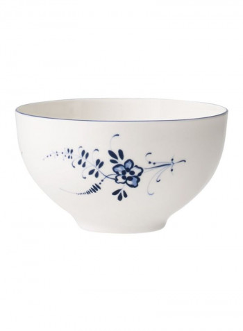 4-Piece Old Luxembourg Bowl White/Blue 3040ml