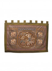 Burmese Wall Hanging Multicolour 110X150centimeter