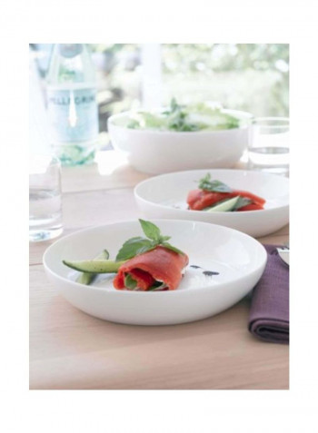 4-Piece Pasta Bowl Set White 10x4.8x10inch