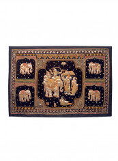 Burmese Wall Hanging Multicolour 140X90centimeter