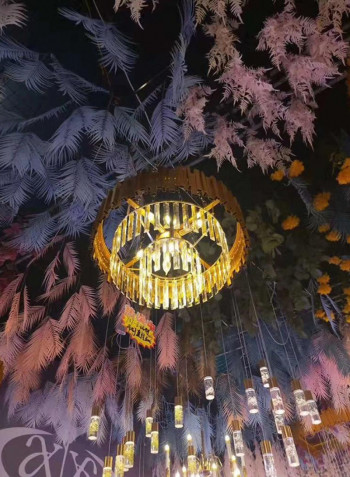 Luxury Ceiling Light Golden 50 x 50 x 40cm