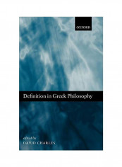 Definition in Greek Philosophy Hardcover reviews Definition in Greek Philosophy Hardcover