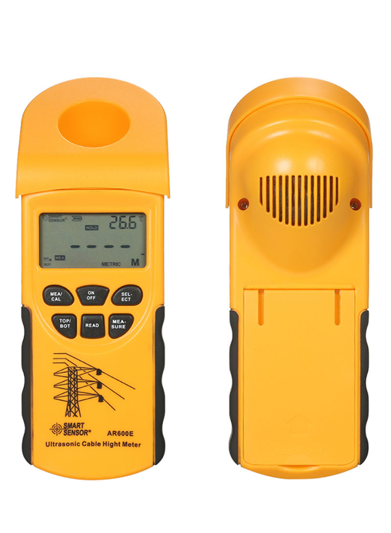Handheld LCD Digital Voltage Diode Temperature Resistance  Current Meter Yellow 0.887kg