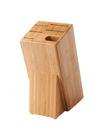 Bamboo Knife Block Brown 200g