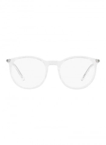 Men's Round Eyeglasses Frame - Lens Size: 51 mm