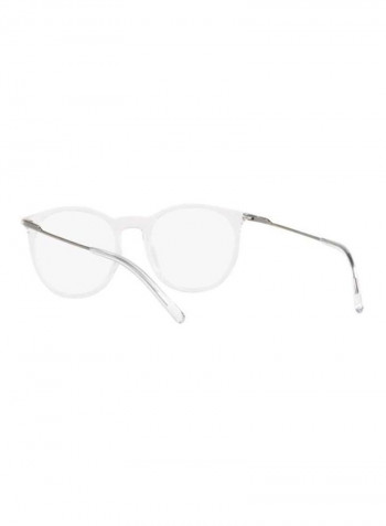 Men's Round Eyeglasses Frame - Lens Size: 51 mm