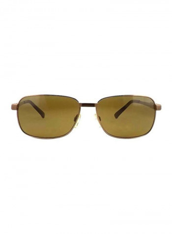 Men's UV Protected Rectangular Sunglasses - Lens Size: 60 mm
