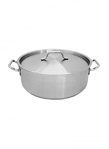 Stainless Steel Brazier Silver 15x5.75inch