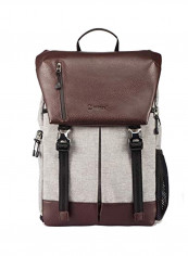 Backpack For Camera And Accessories With Tripod Holder Brown/Grey