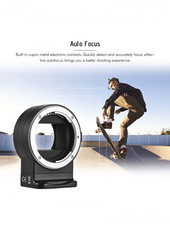 Mount Adapter Ring For Nikon Camera Black/Silver
