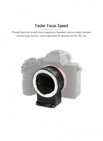 Mount Adapter Ring For Nikon Camera Black/Silver