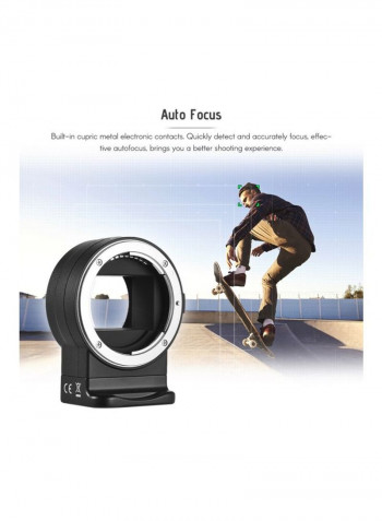 Mount Adapter Ring For Nikon Camera Black/Silver