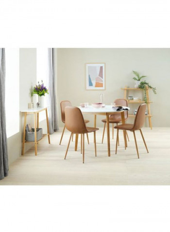 Jegind D105 Dining Table White/Beige 105 x 75centimeter