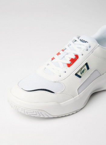 Ace Lift Leather Sneakers White