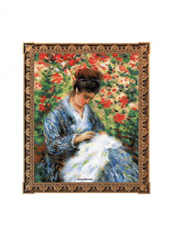 Counted Cross Stitch Kit Blue/Green/Red