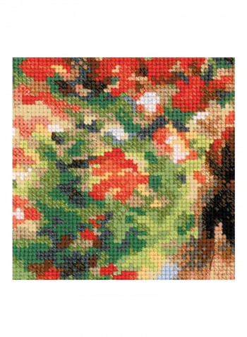 Counted Cross Stitch Kit Blue/Green/Red