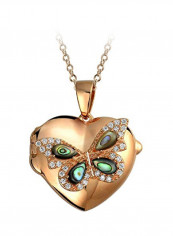 925 Silver Sterling Cubic Zirconia Studded Heart Shaped Pendant Necklace