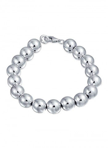 925 Sterling Silver Beaded Bracelet