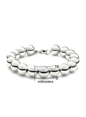 925 Sterling Silver Beaded Bracelet
